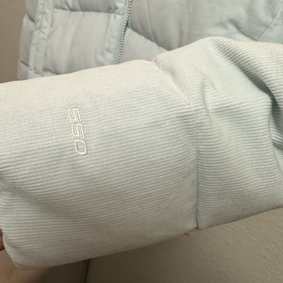 THE NORTHFACE light blue corduroy puffy jacket 550, size Youth XL. NWOT - Picture 7 of 7